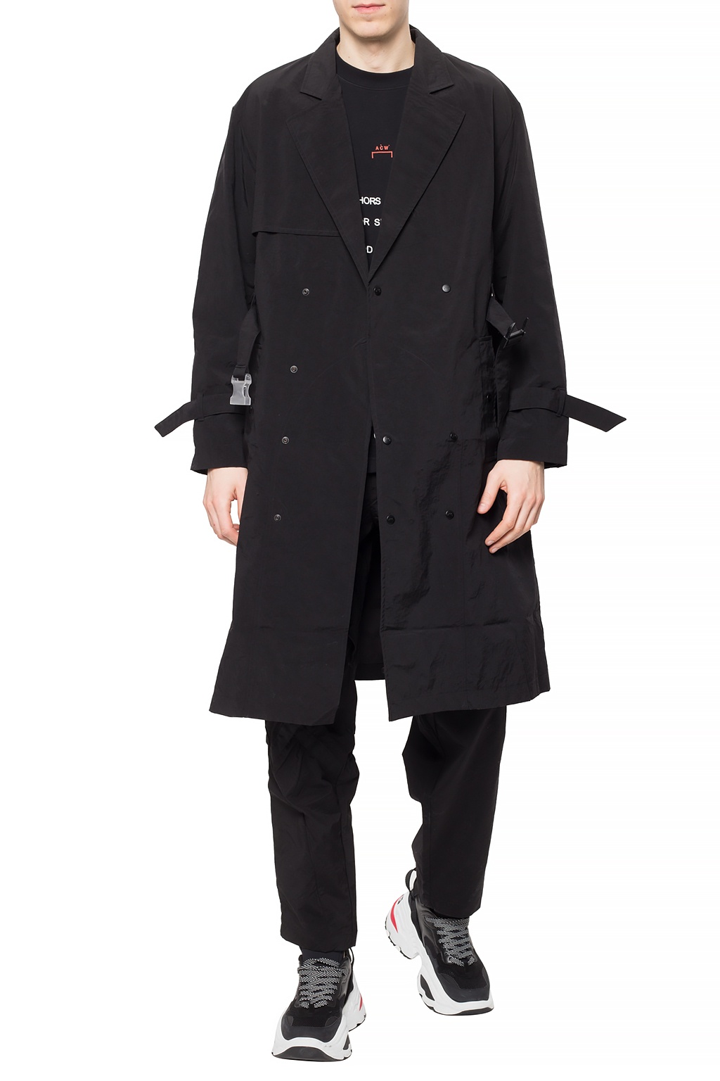 Black Notch lapel trench coat A-COLD-WALL* - Vitkac Australia